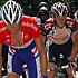 Frank Schleck with Boogerd, Menchov and Evans in the col de la Colombire during the Tour de France 2006